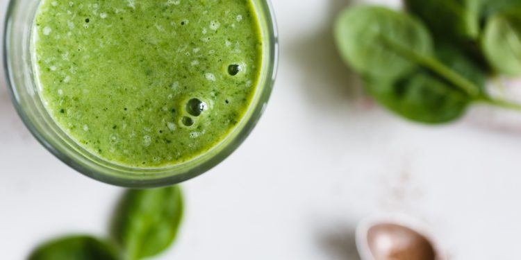 fotografia napój witaminowy zielony